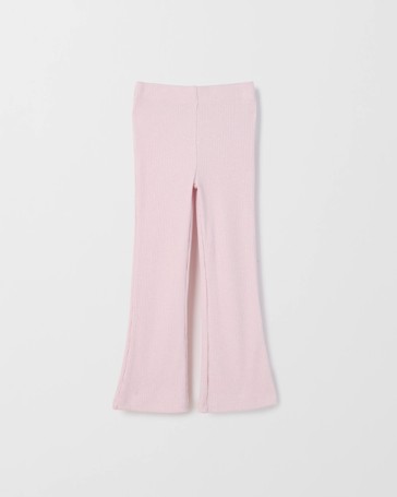 Fashion Rib Knit Flare Leggings