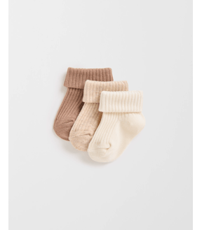 Baby Unisex 3 Pack Turnover Socks