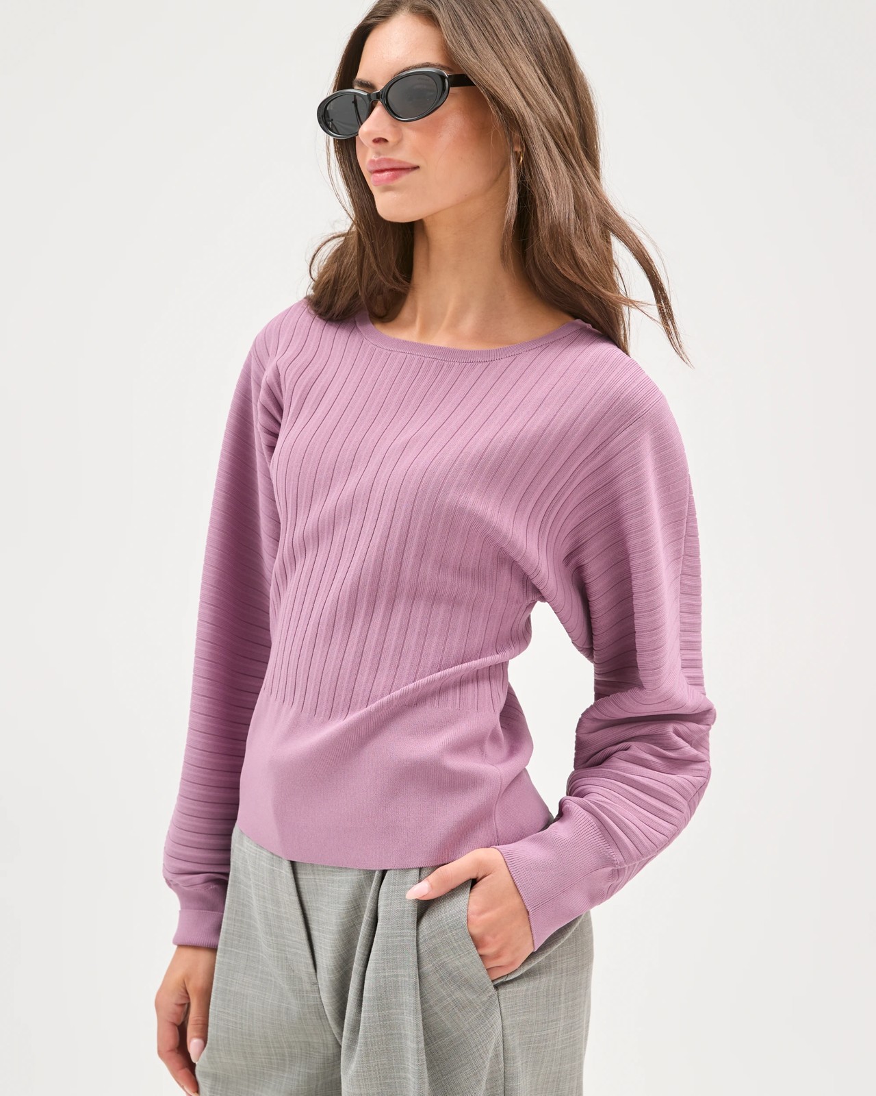 Petites Long Dolman Sleeve Knit Jumper 5 of 5