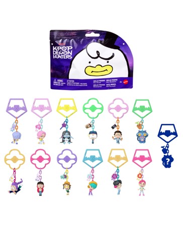 Kpop Demon Hunters Mini Collectible Keychain Figures - Assorted