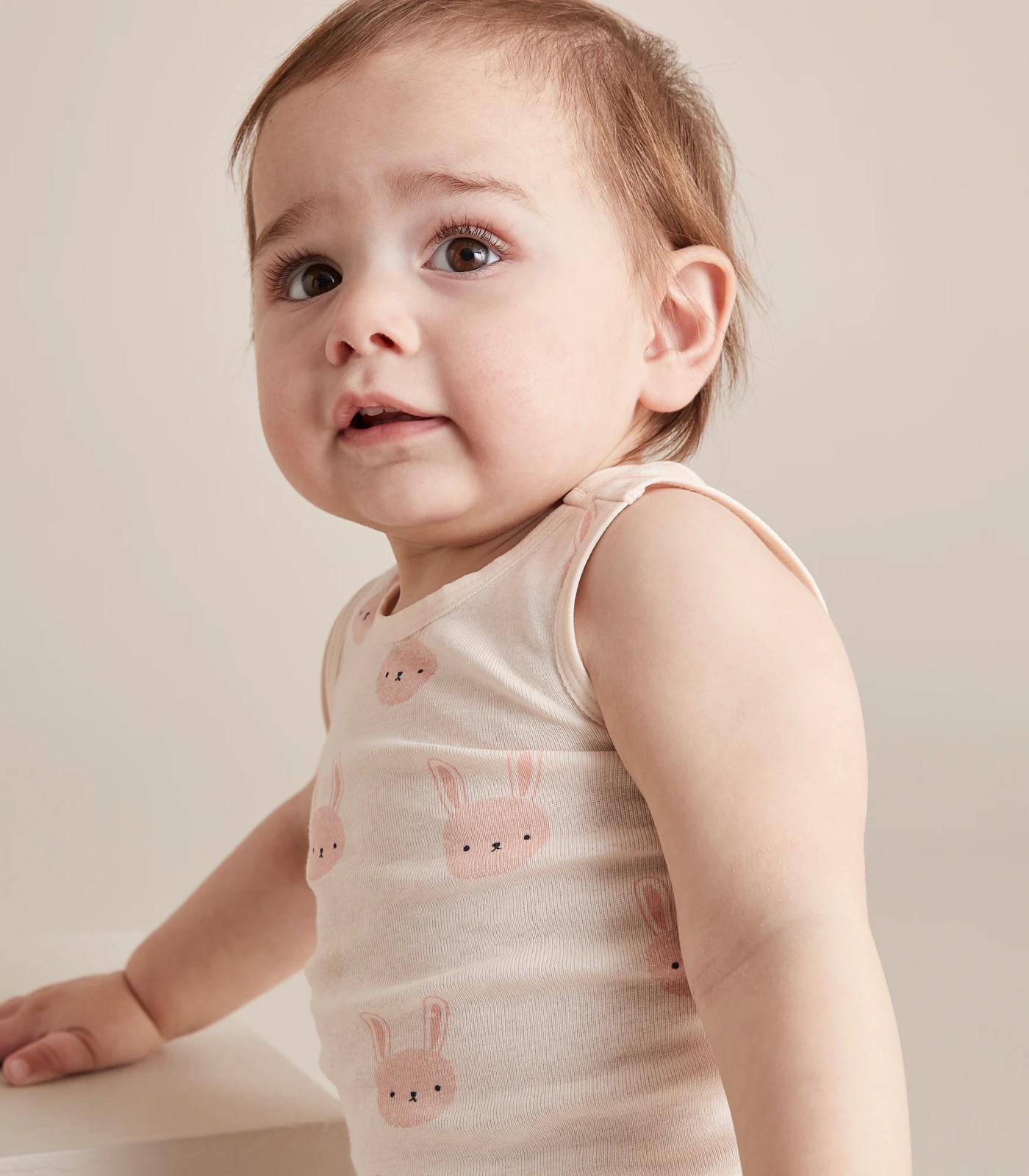 3 Pack Baby Organic Cotton Print Singlets 2 of 5