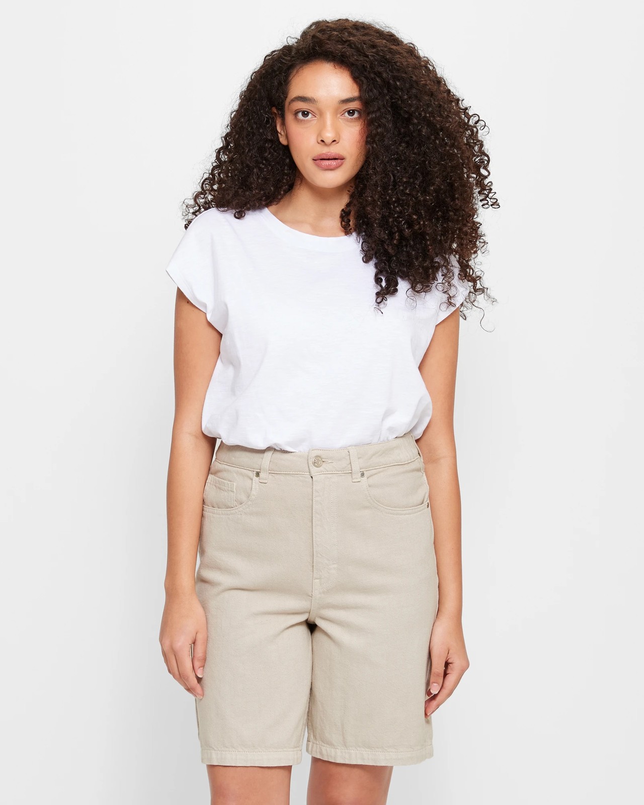 Longline Relaxed Denim Shorts | Target Australia