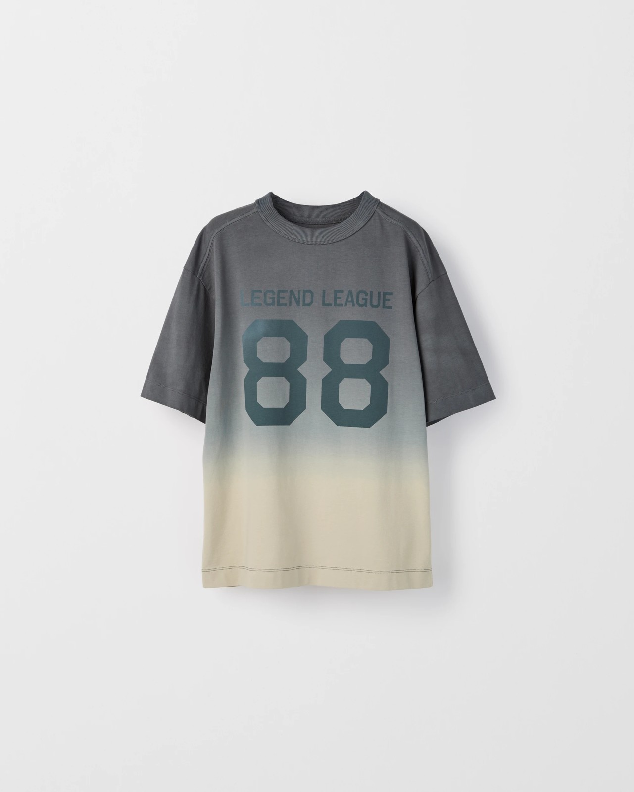 Australian Cotton Oversized Dip Dye T-Shirt - Dark Blue 4 of 5