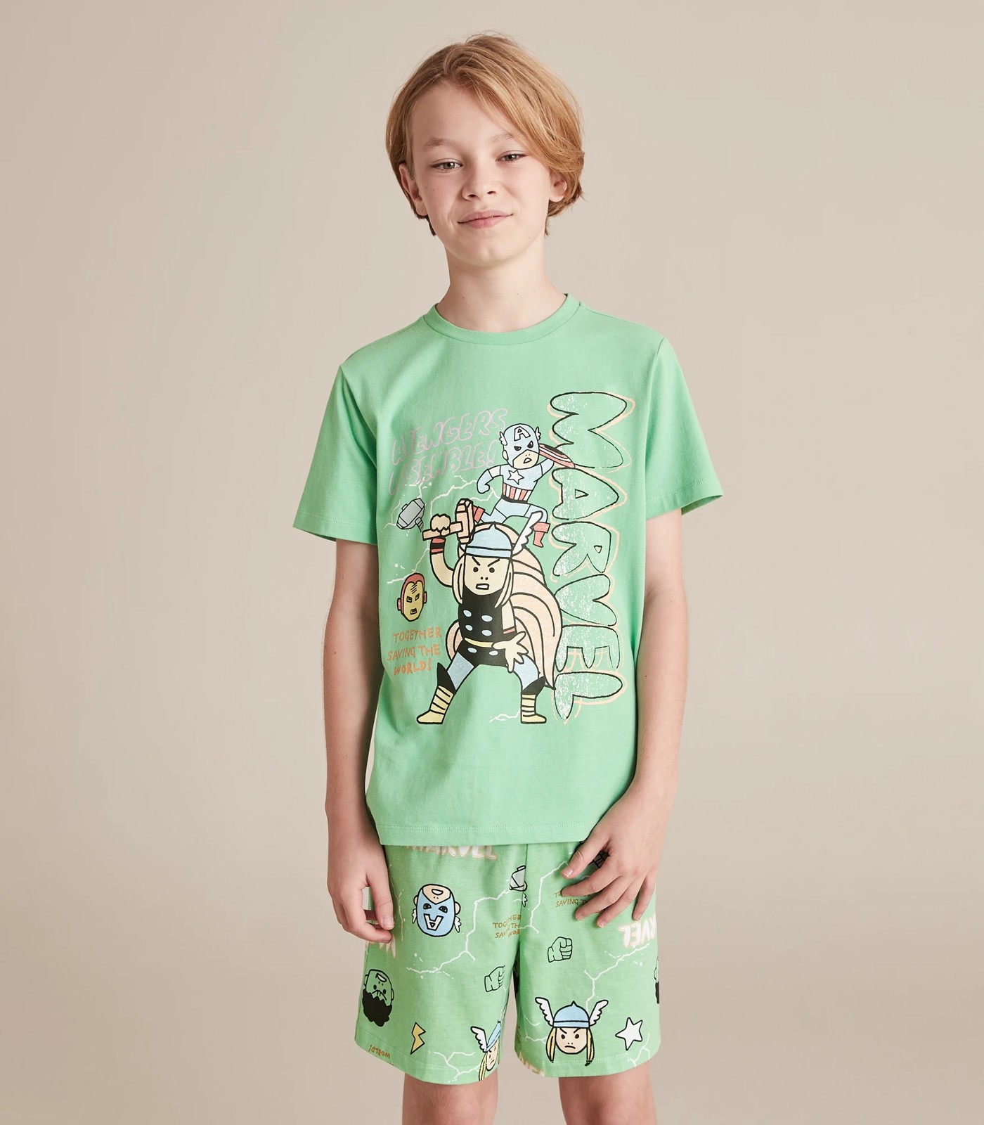 Boys pyjamas online marvel