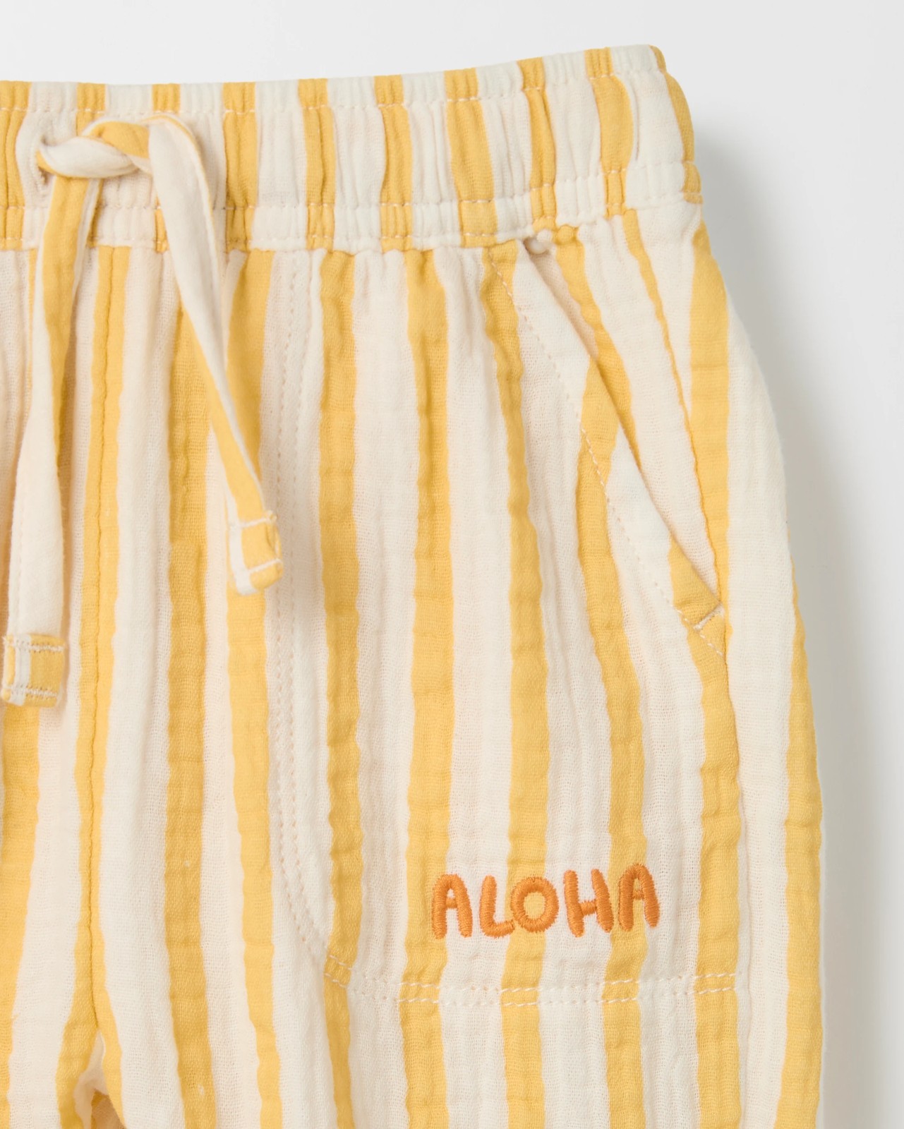 Baby Muslin Pants - Jojoba Yellow 6 of 6