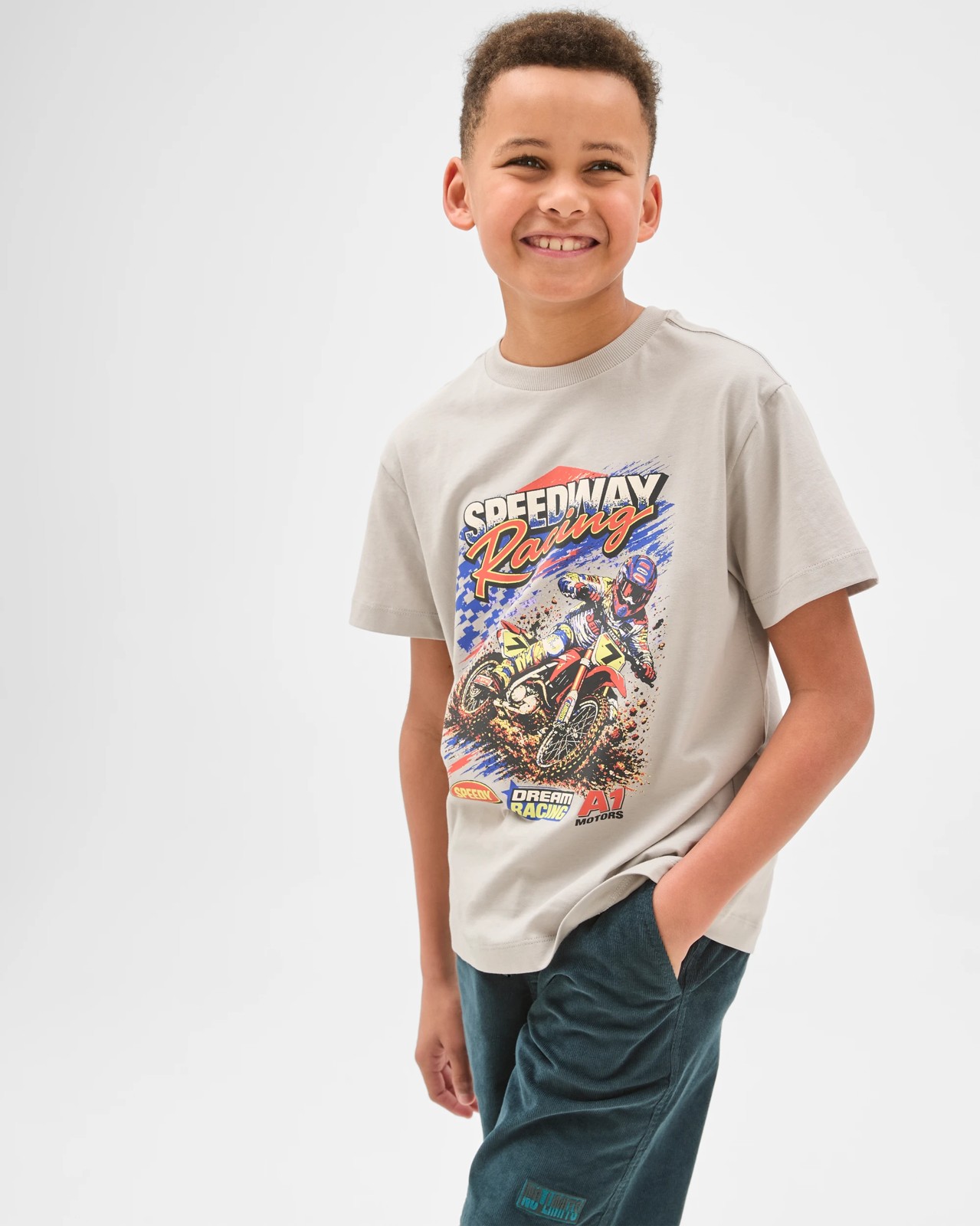 Australian Cotton Print T-Shirt - Grey 3 of 6