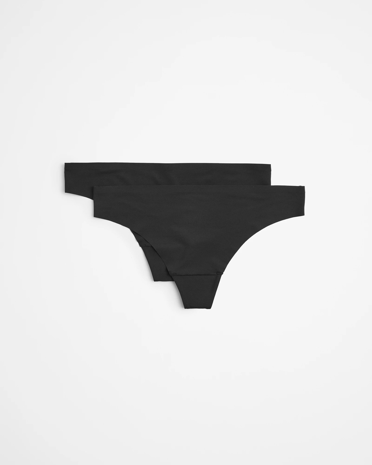 2 Pack Bonded No Show G-String Briefs - Black | Target Australia