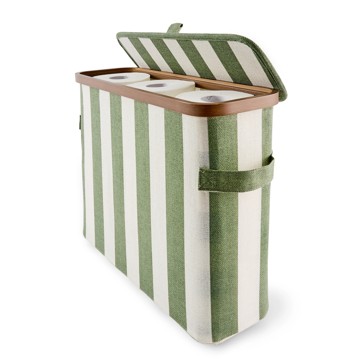 Anko Linen Look Stripe Toilet Roll Holder