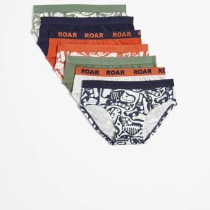 Boys Briefs 7 Pack - Maxx - Dino Bones