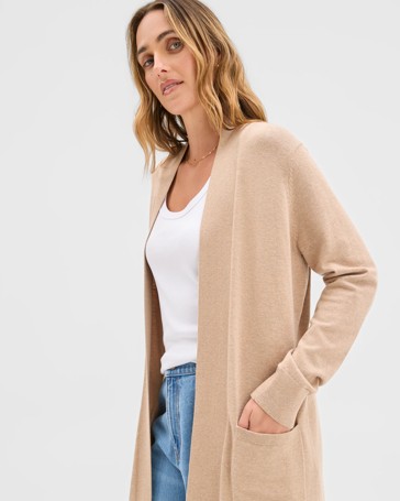 Edge To Edge Rib Cardigan