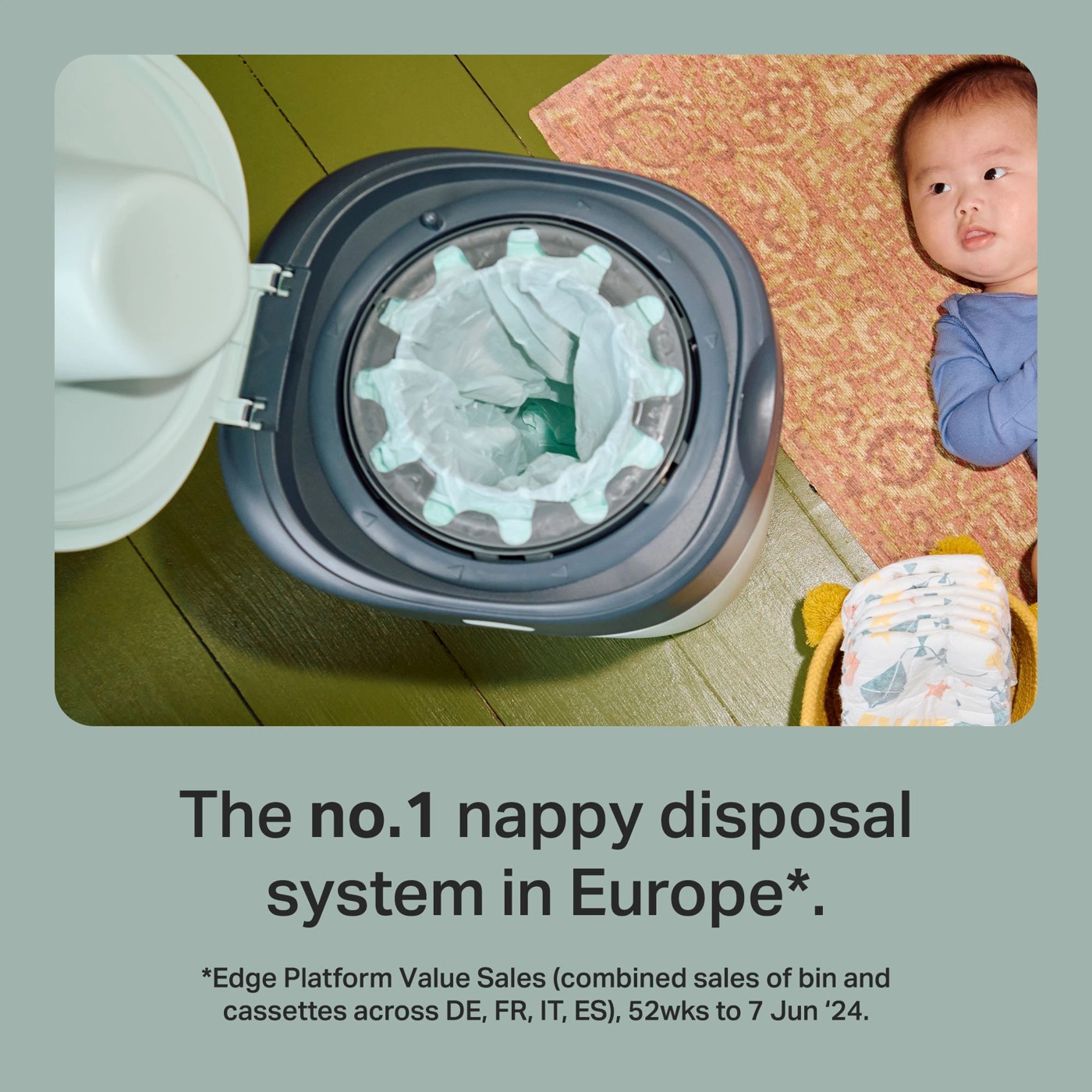 Tommee Tippee Twist & Click Advanced Nappy Disposal System 3 of 6