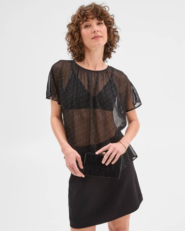 Gathered Neck Blouse - Preview