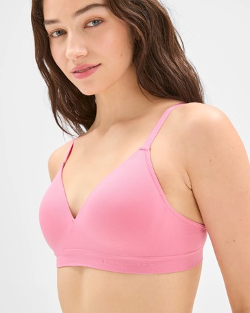 Lily Loves Seamfree Embossed Wirefree T-Shirt Crop Bra