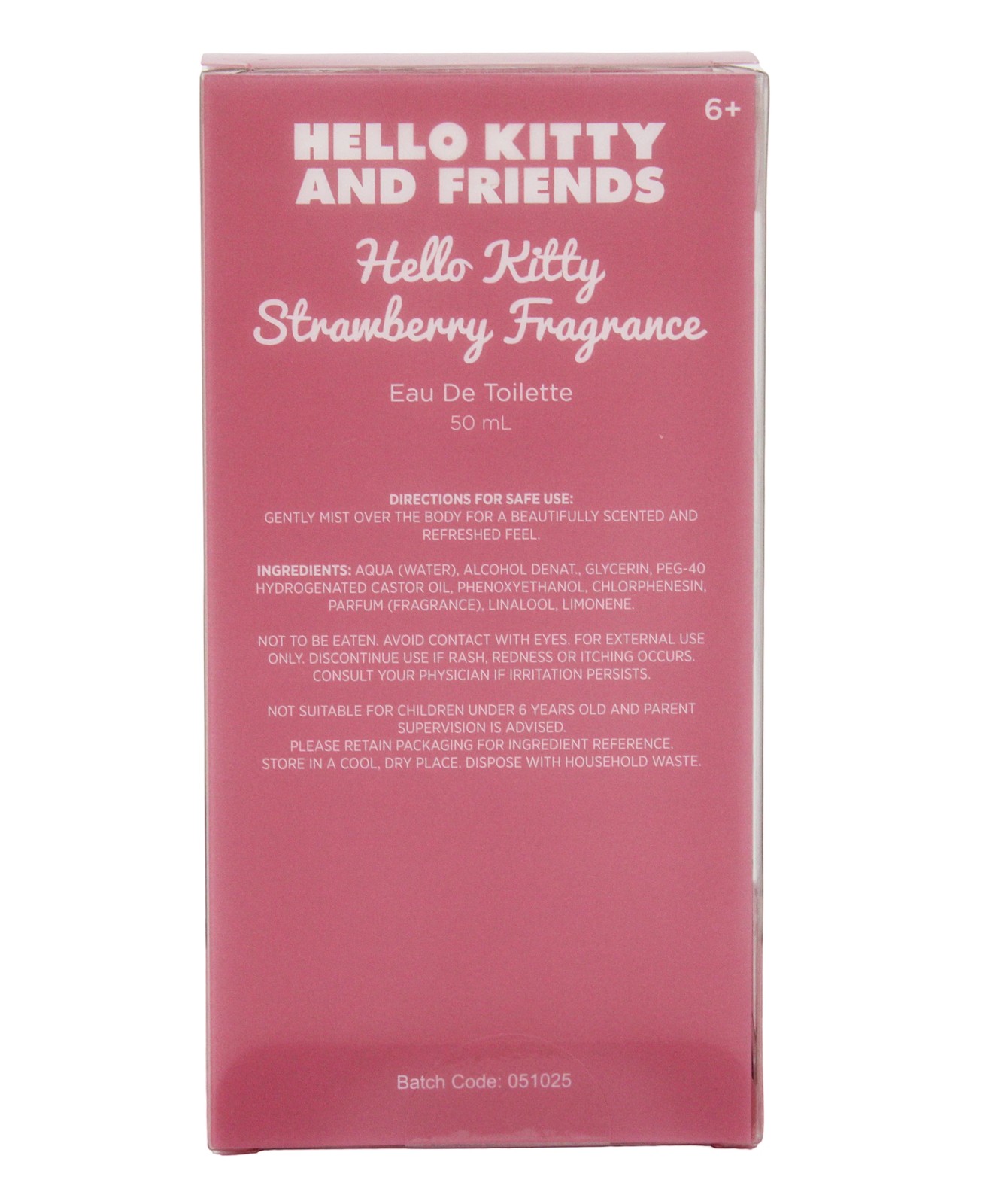 Hello Kitty and Friends Strawberry Fragrance Eau De Toilette 50ml 5 of 5
