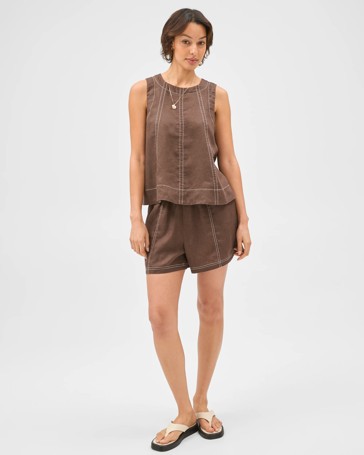 European Linen Swing Tank Top