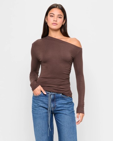 Drape Side Gathered Top - Lily Loves