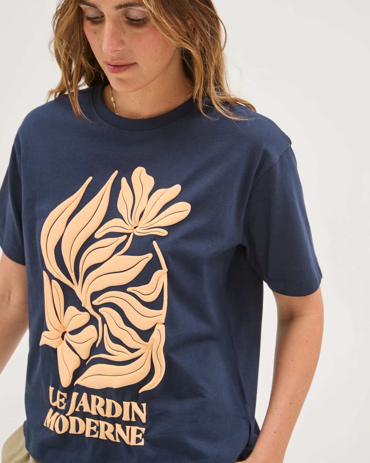 Australian Cotton Boxy Print T-Shirt - Jardin 4 of 6