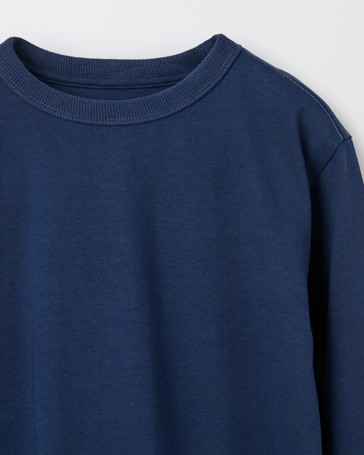 Organic Cotton 2 Pack Plain Long Sleeve T-Shirt