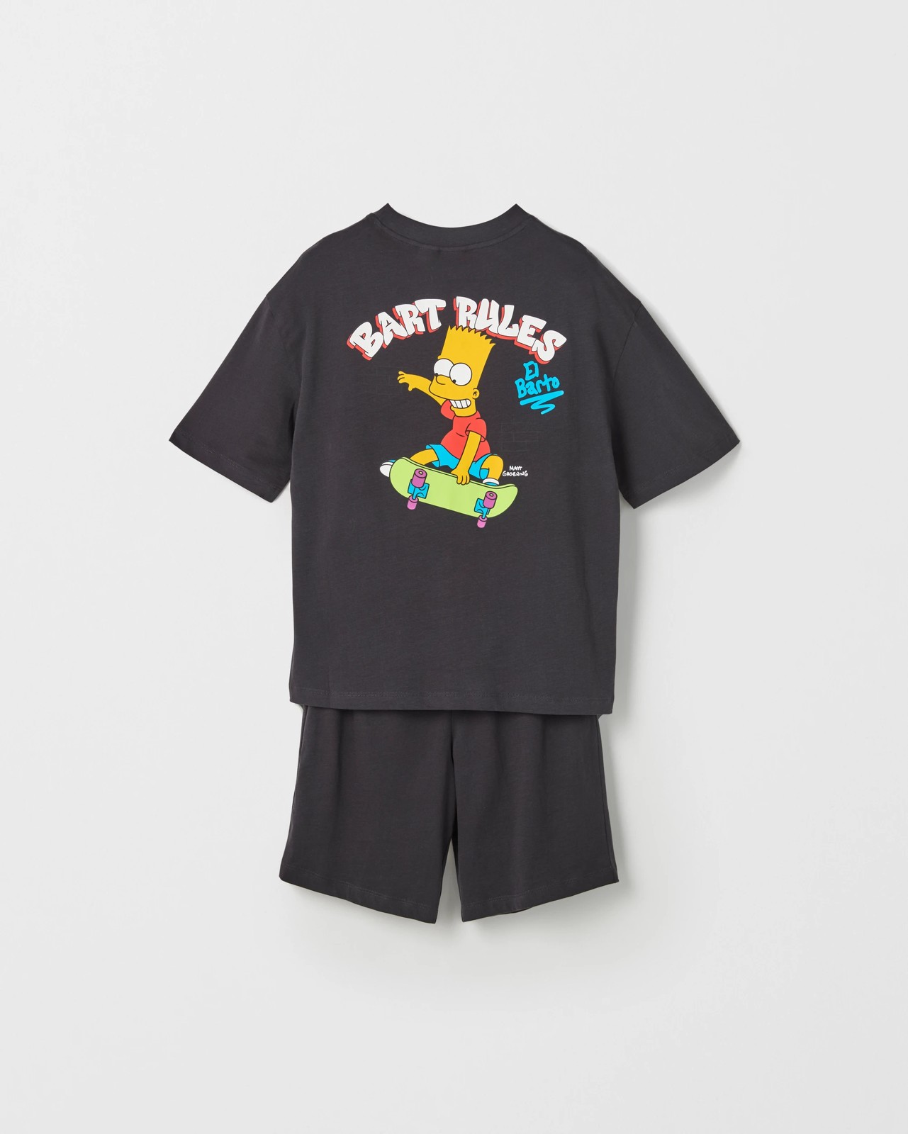 Licensed The Simpsons Australian Cotton Older Boys Oversized Knit Pyjama Set 2 of 4