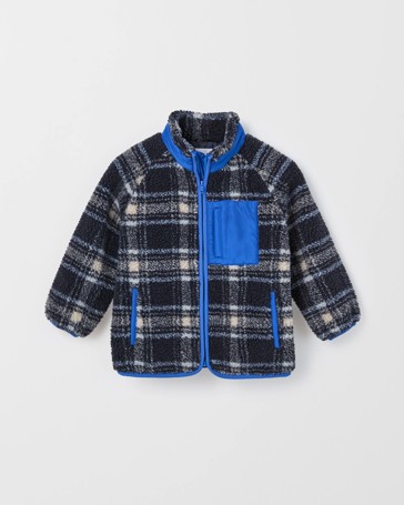 Teddy Fleece Zip Through Sweat Top