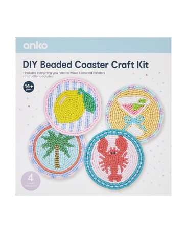 Anko DIY Beaded Coaster Craft Kit