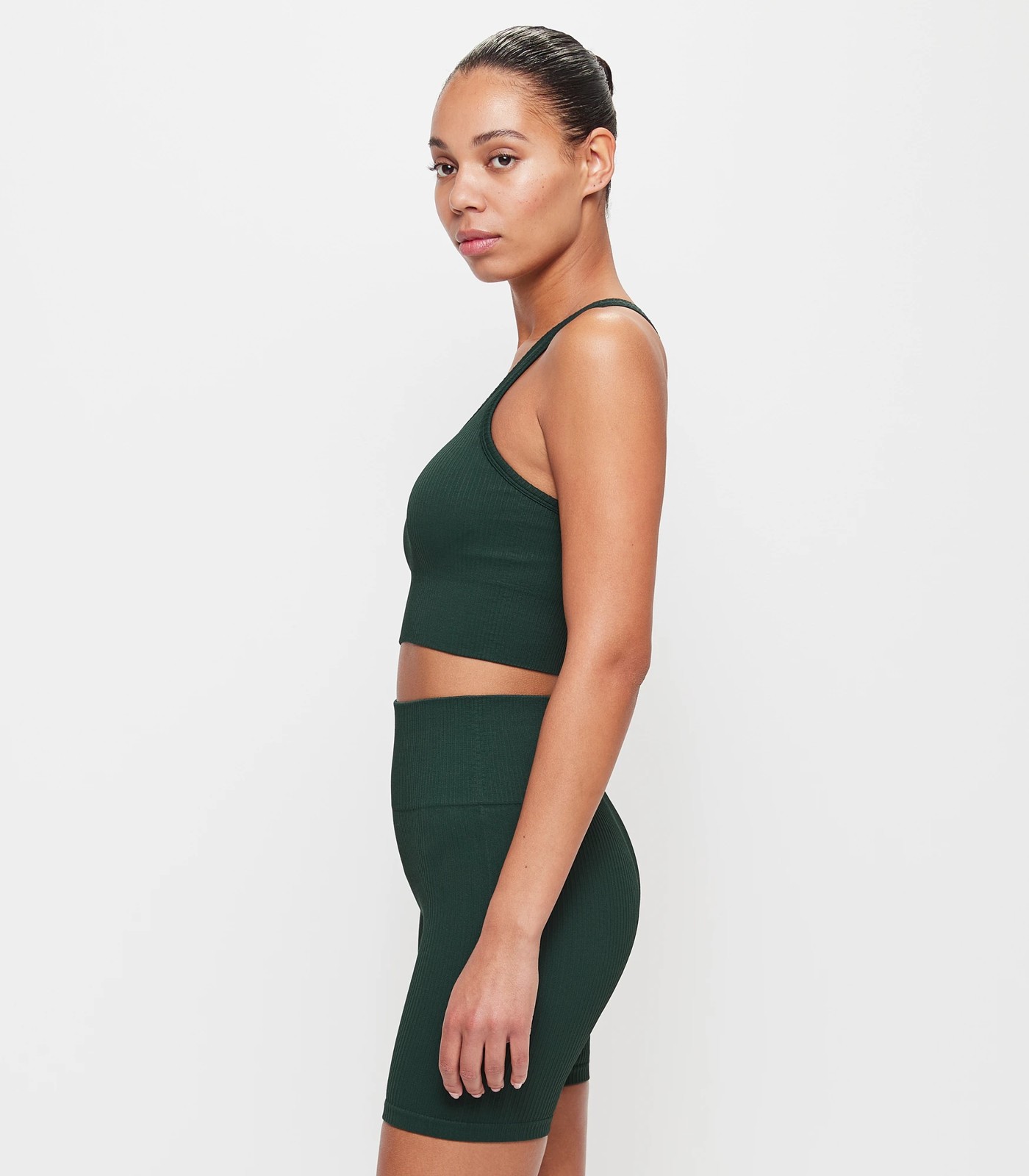 Active Seamfree Ribbed Longline Crop Top