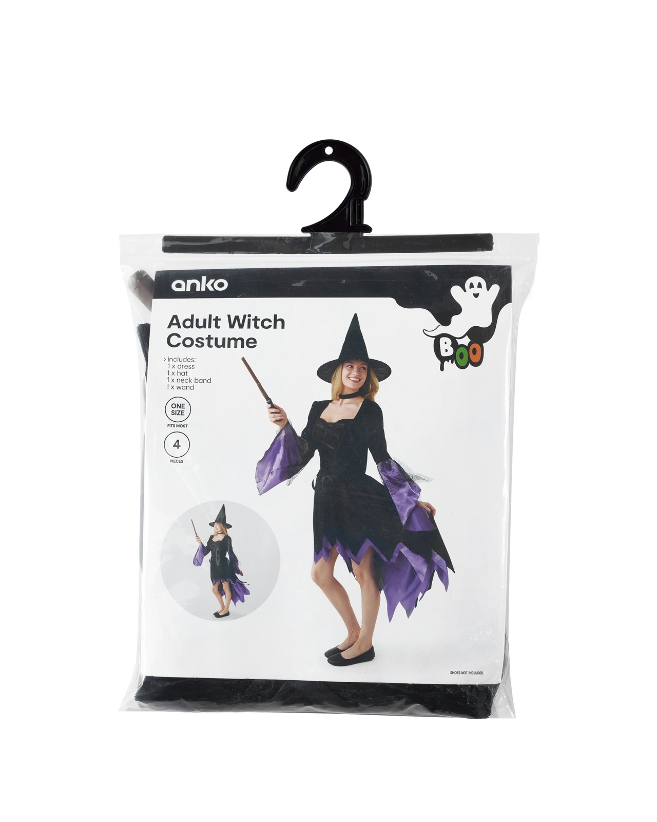 3 Piece Deluxe Star Witch Costume - Ages 4-6 3 of 4