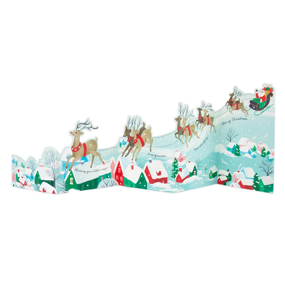 8 Pack Hallmark Boxed Christmas Cards - Santa Reindeer 5 of 6
