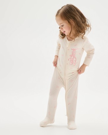 Barbie Organic Cotton Baby Zip Coverall
