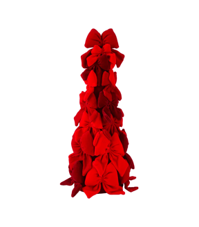 Anko Velvet Bow Tabletop Tree