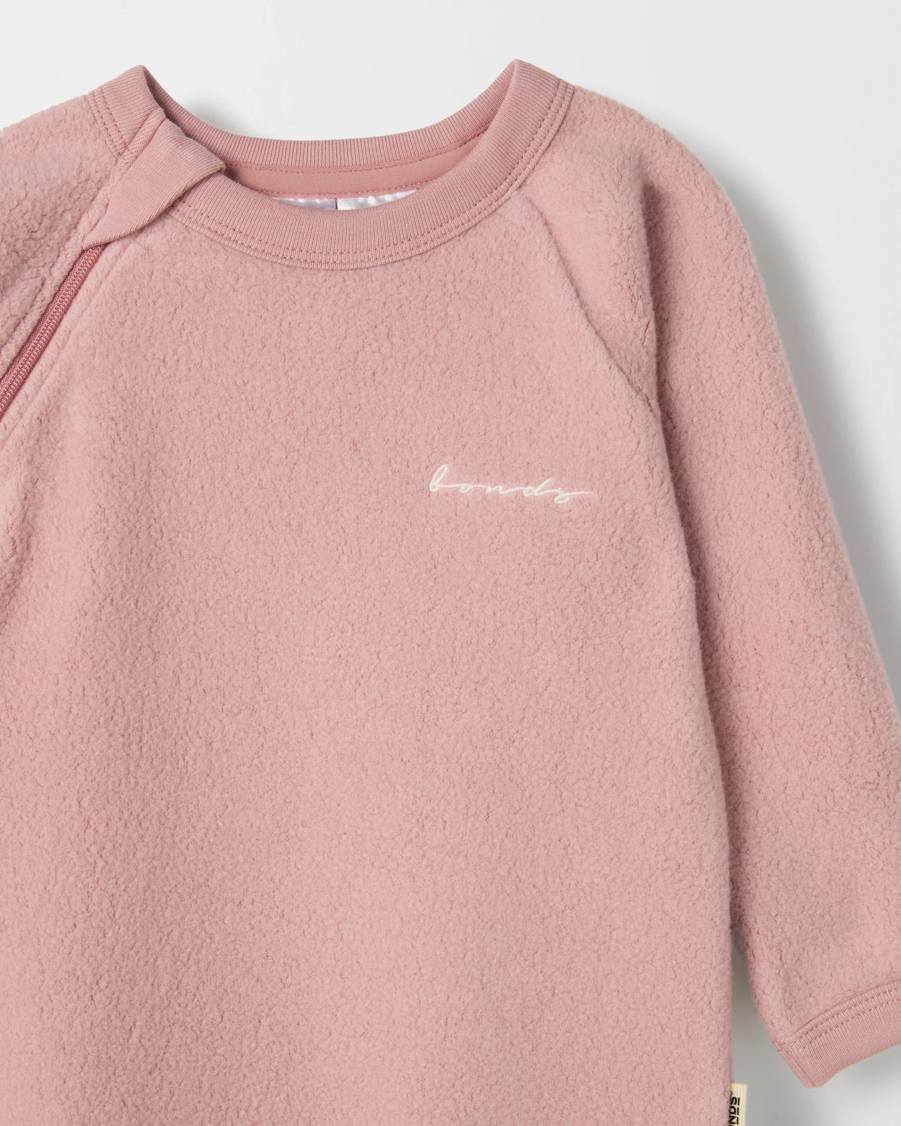 Bonds Baby Wonderwarm Zippy Coverall - Dusty Pink 2 of 2