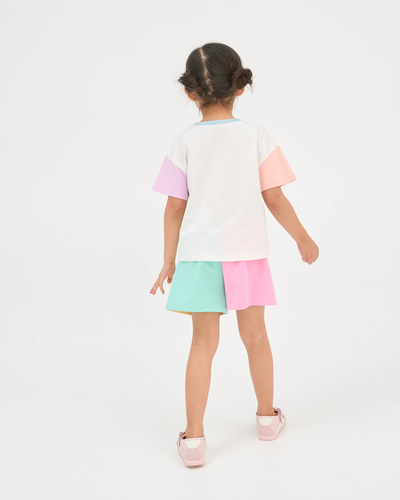 Australian Cotton Oversized T-Shirt - Colourblock White 4 of 6