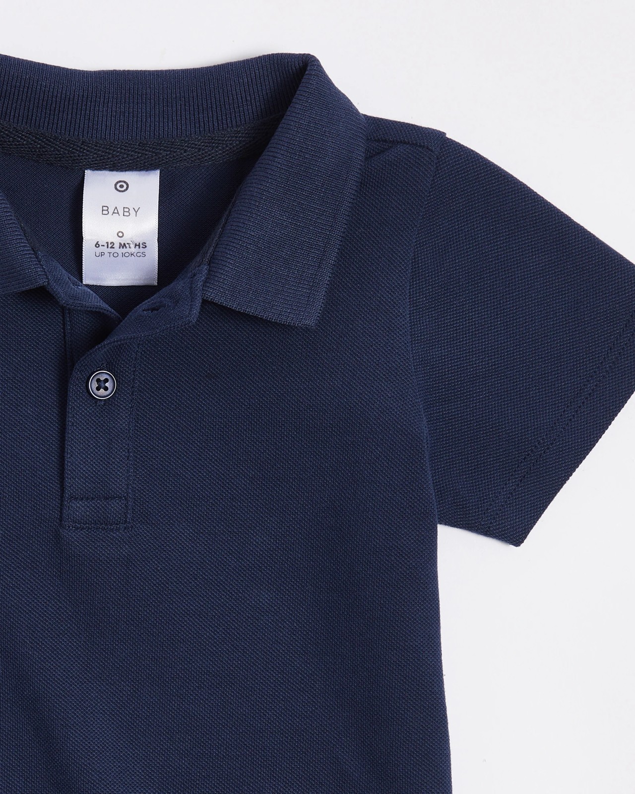 Navy blue polo shop shirt for baby