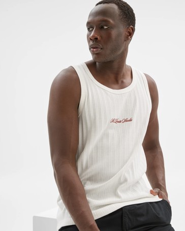 Australian Cotton Blend Ribbed Tank Top - Commons