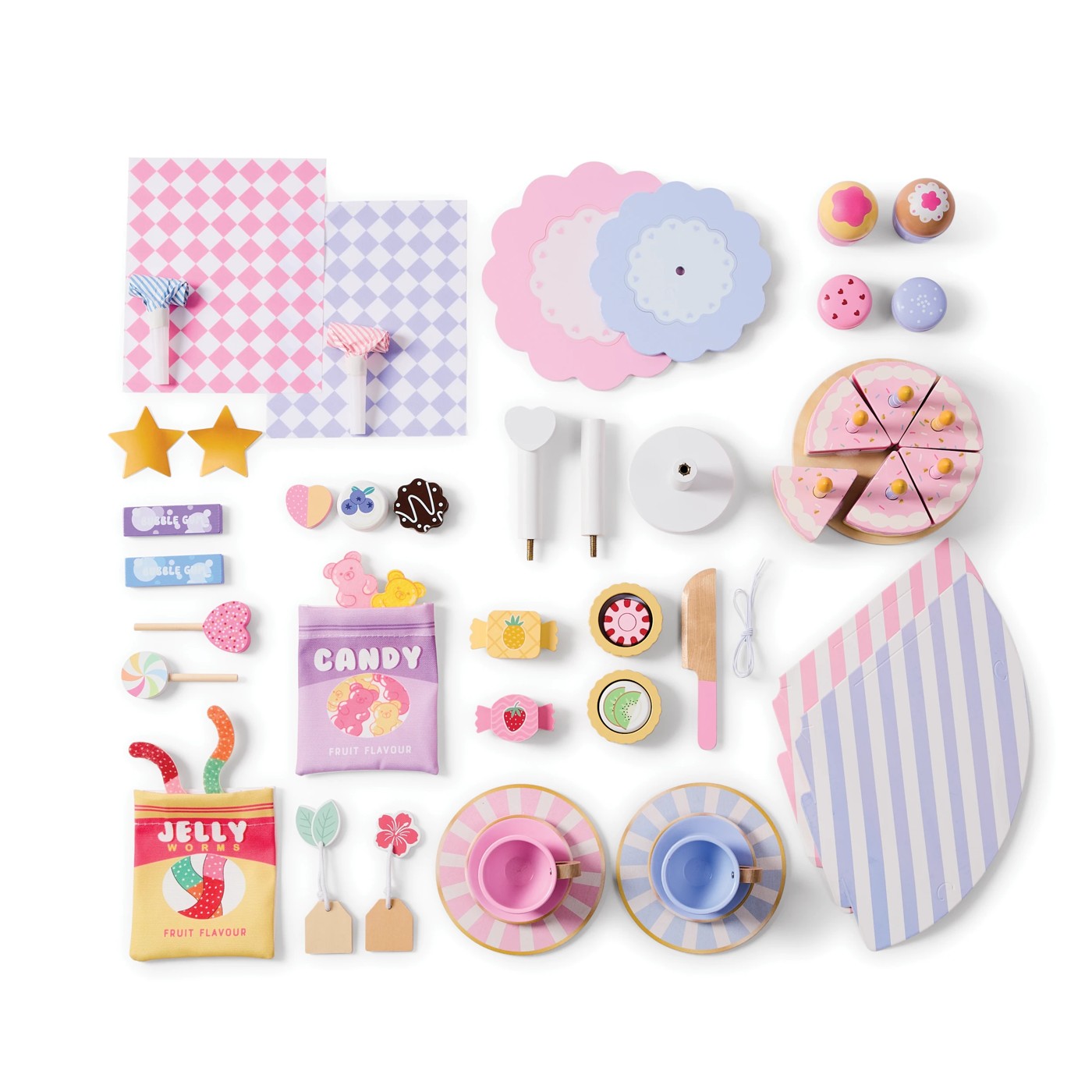45 Piece Wooden Party Set 5 of 5