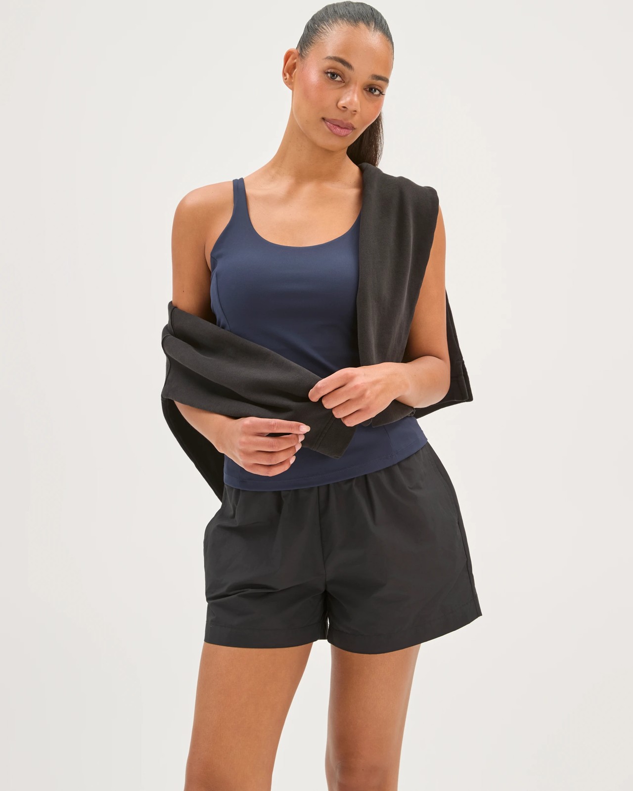 Active Running Inbuilt Support Tank Top - Navy 2 of 6