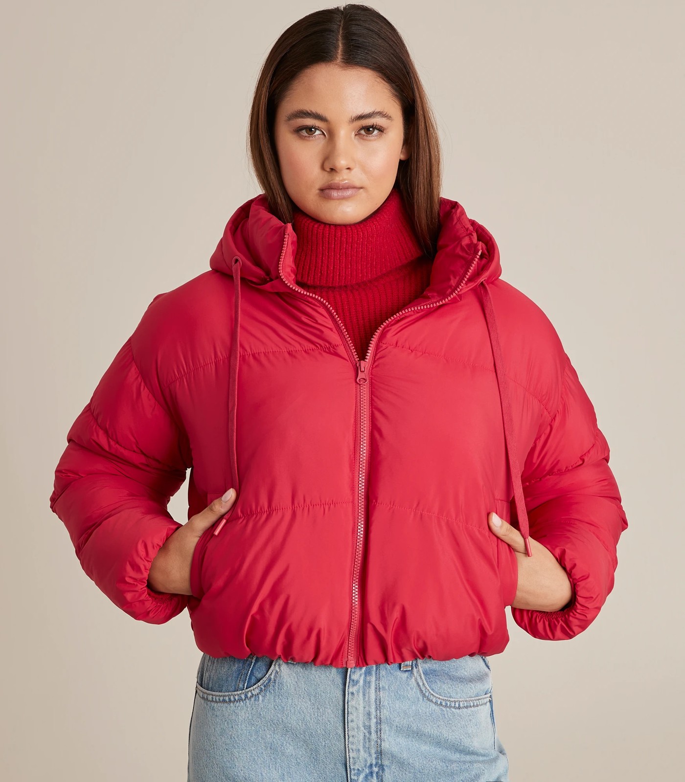 Target red deals puffer jacket