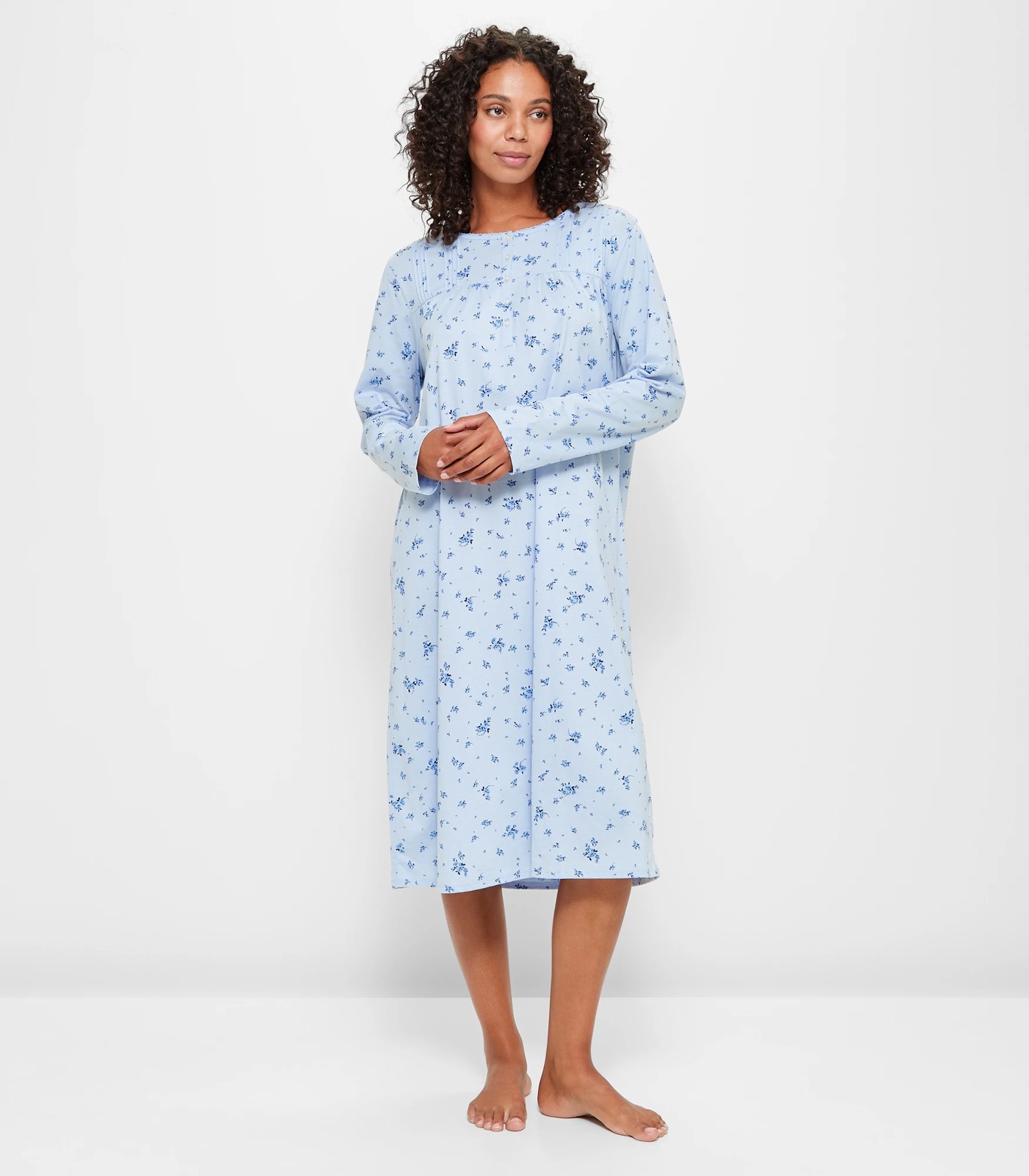 Long Sleeve Traditional Pintuck Sleep Nightie Target Australia