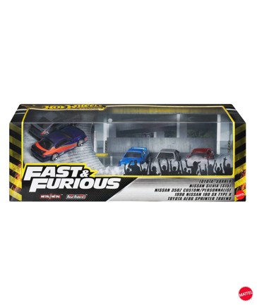 Mattel Hot Wheels Premium Fast & Furious Tokyo Drift Bundle