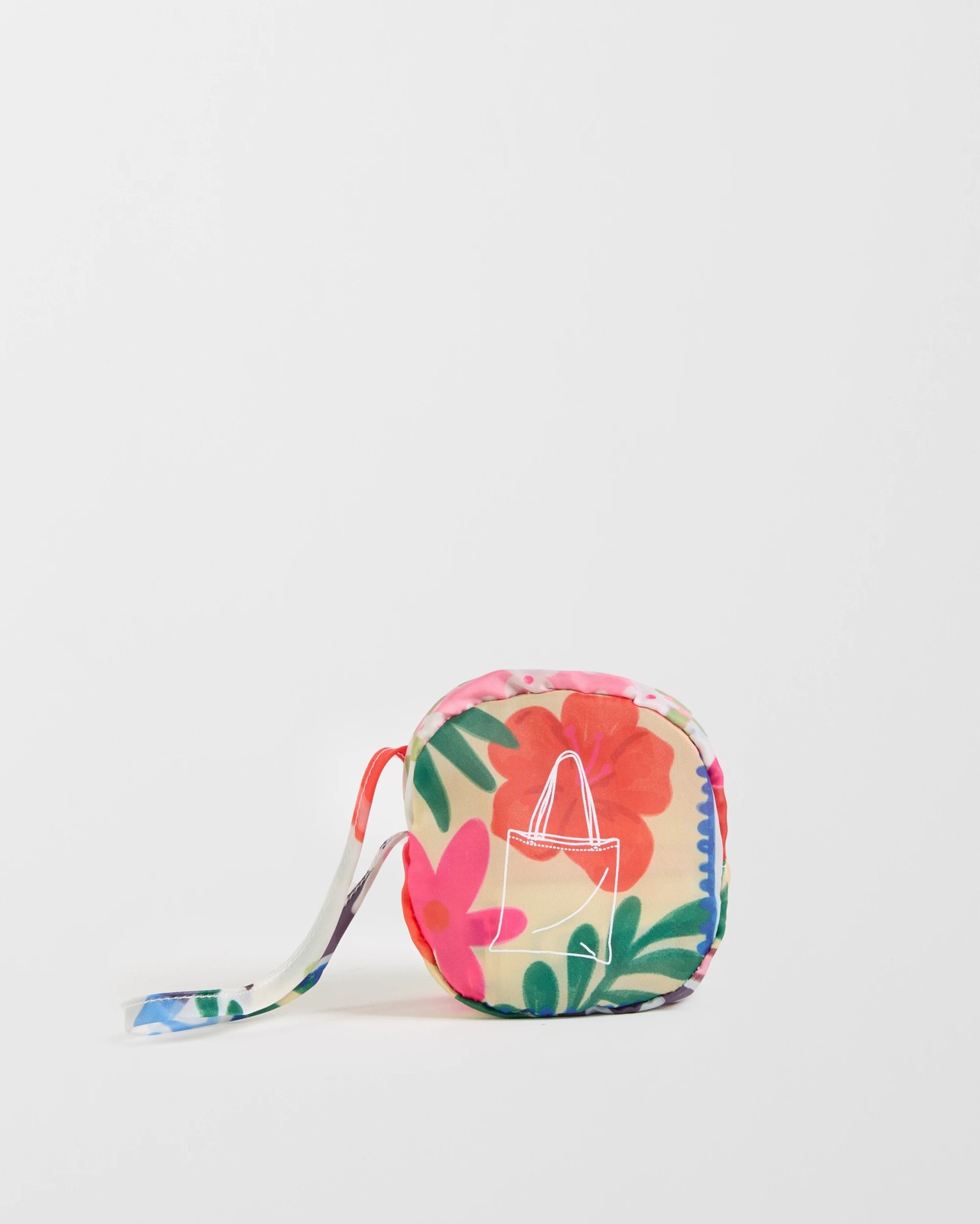 Fold Up Shopper Tote Bag - Multi Coastal Italian 3 of 3
