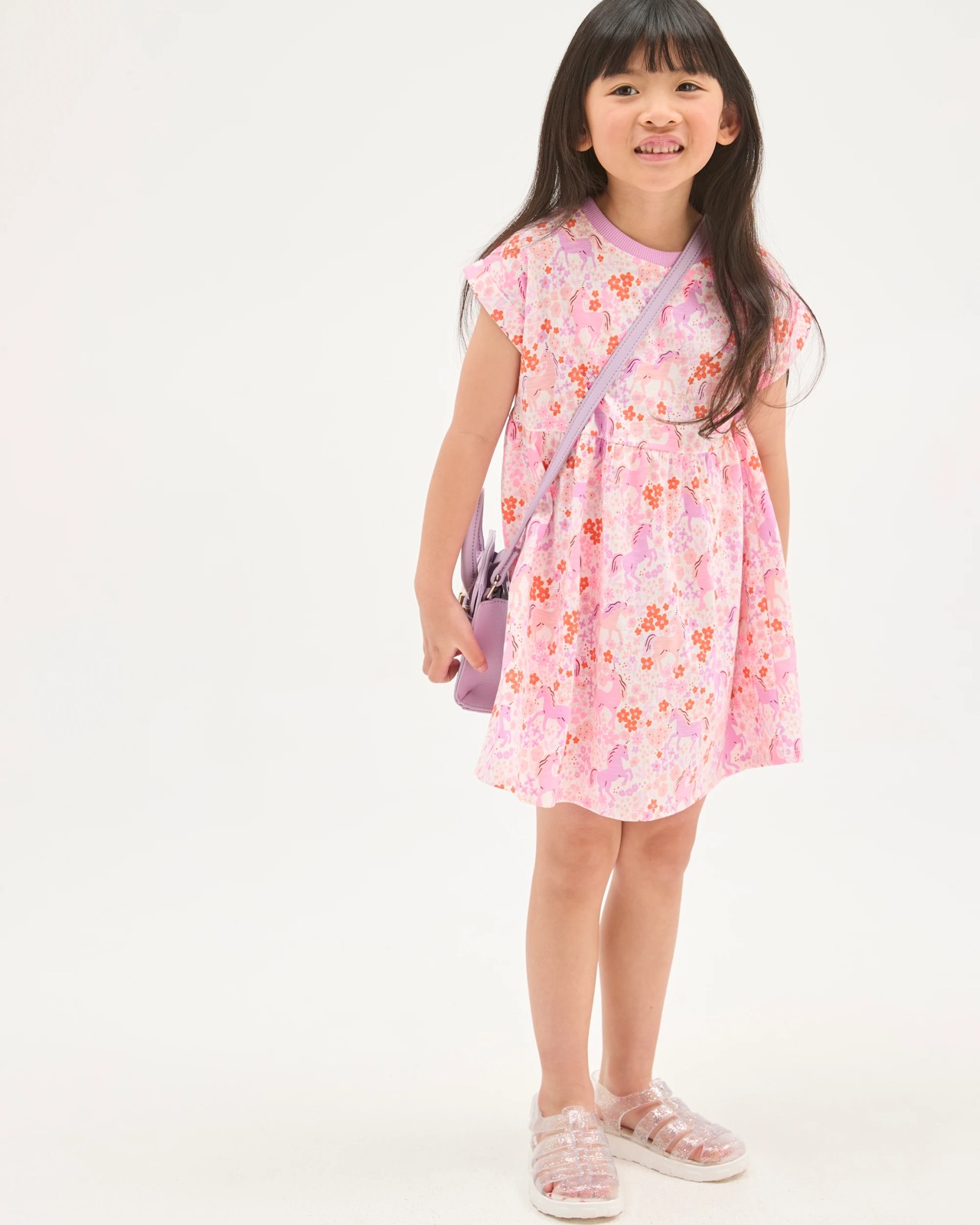 Australian Cotton Knit Dress - Multi Unicorn 4 of 5