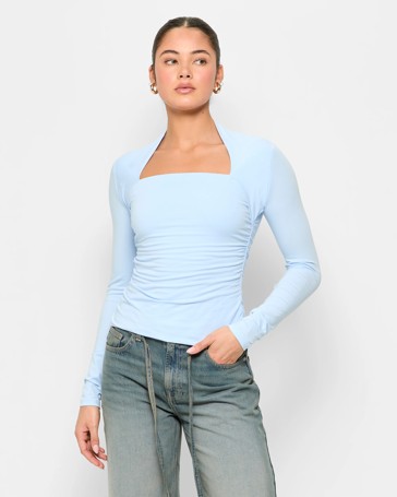Australian Cotton Double Layer Long Sleeve Top - Lily Loves