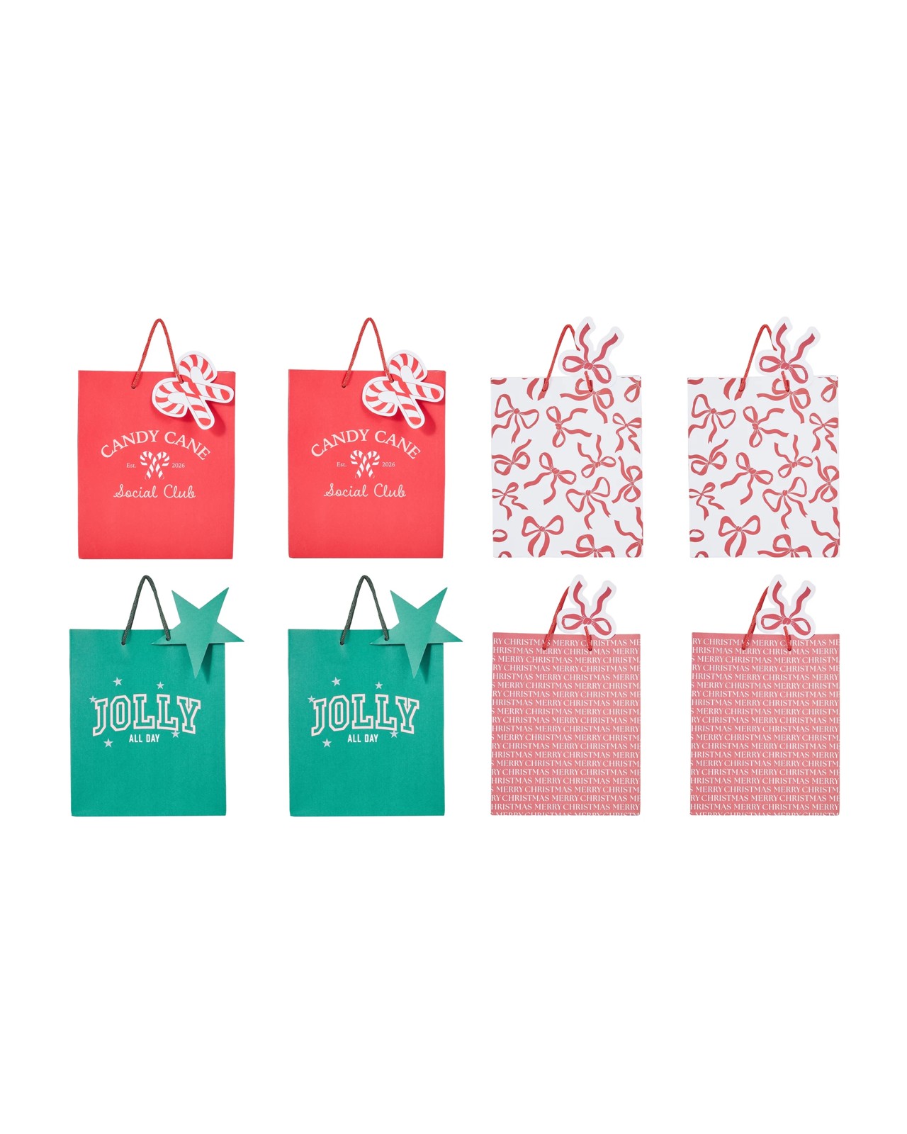 Anko 4 Pack Medium Gift Bags - Assorted 2 of 4