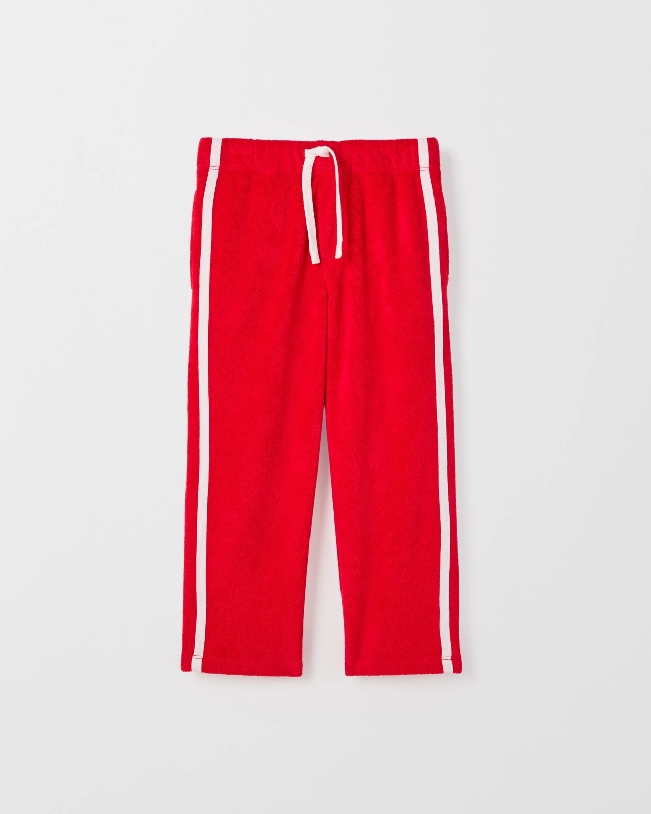 Australian Cotton Blend Reverse Terry Trackpants - Red 5 of 6