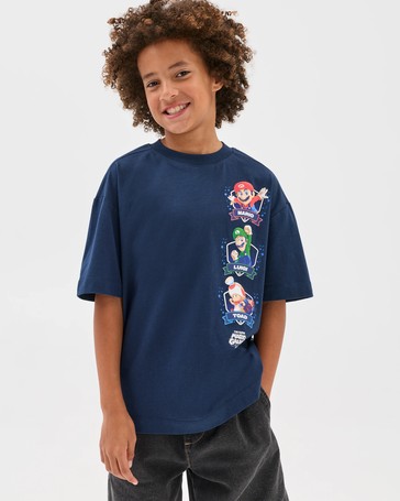 Licensed Super Mario Australian Cotton Oversized T-Shirt