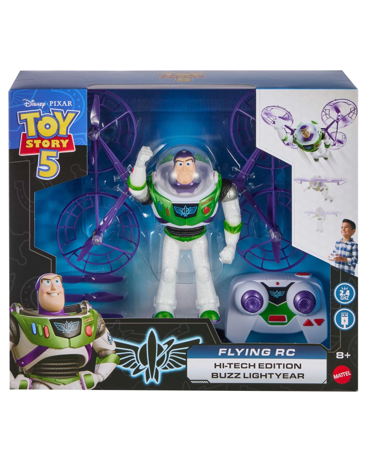 Disney and Pixar Toy Story 5 Flying RC Hi-Tech Edition Buzz Lightyear 4 of 6
