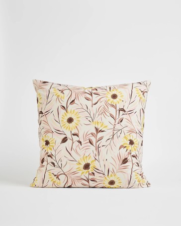 Maxie Sunflower Australian Cotton European Pillowcase - Sunlight