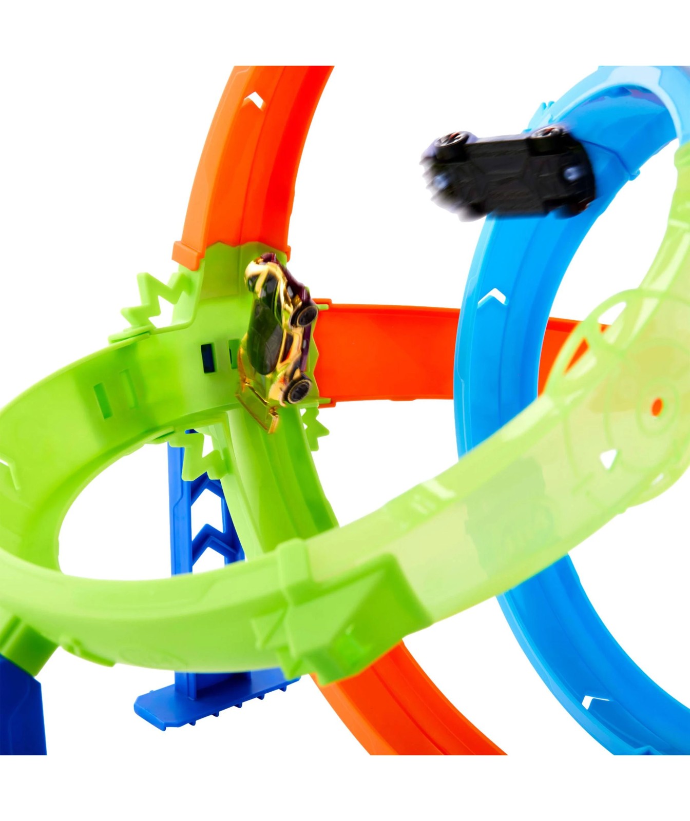 Hot Wheels Stunt Tracks Rapid Launch Cyclone Track Set & 1:64 Scale Die-Cast Toy Car 3 of 6