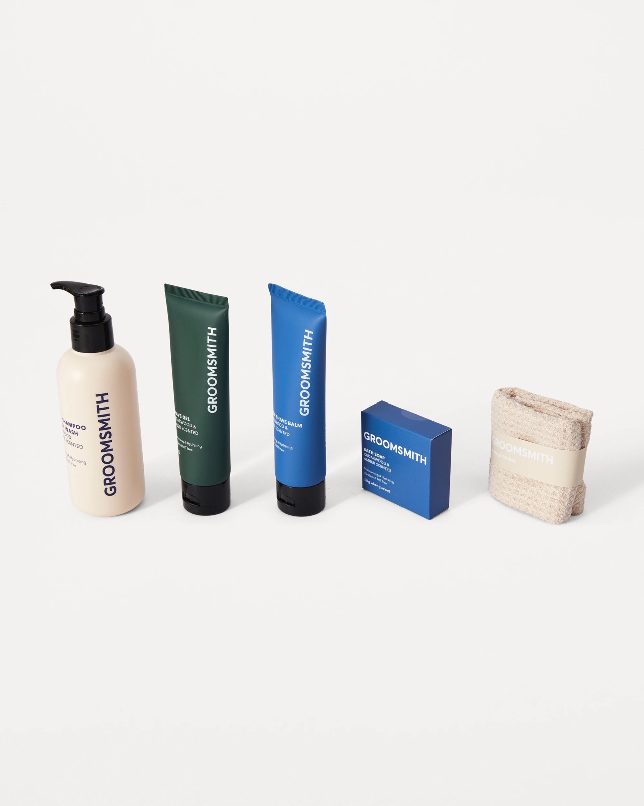 Groomsmith Men's 5 Piece Wash Pack - Cedarwood and Amber Scented 3 of 5