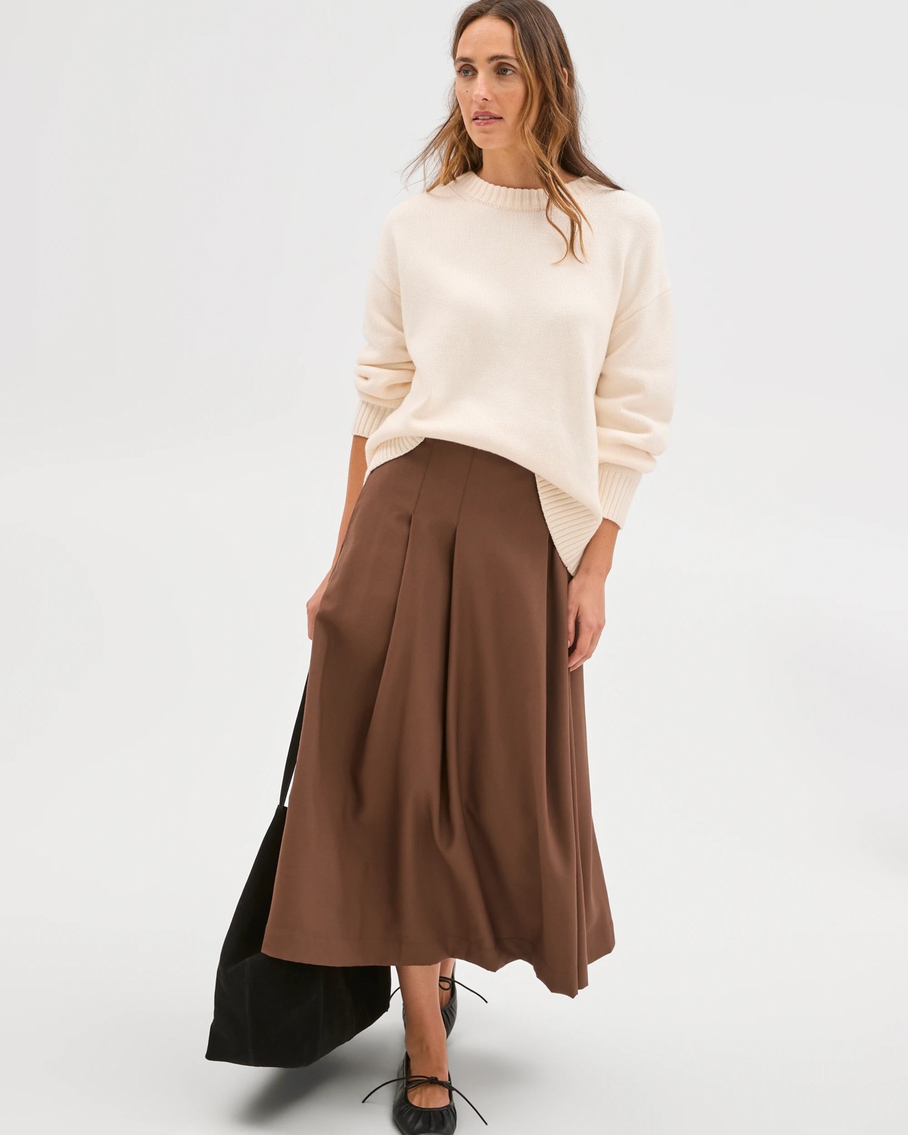 Box Pleat Midi Skirt 2 of 5